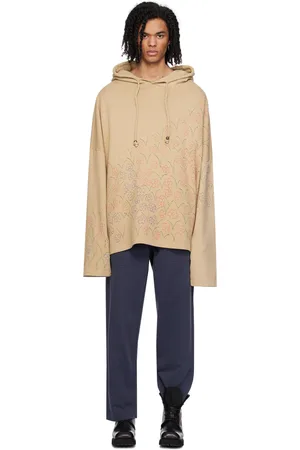 Glass Cypress Beige Floral Hoodie