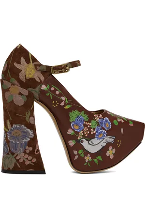 Vivienne Westwood Brown Arctic Mary Jane Heels