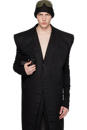 Rick Owens Black Tatlin Coat