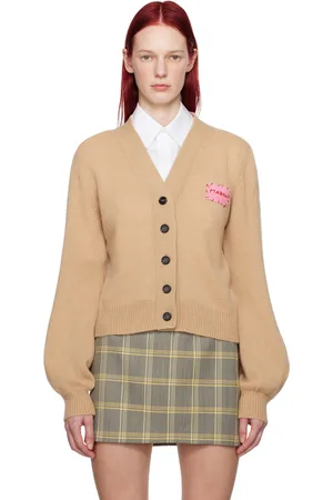 Marni Tan Mending Patch Cardigan