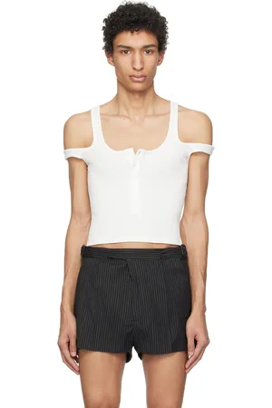 K.NGSLEY White 2-Way Tank Top