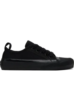 STUDIO NICHOLSON Navy Byrd Canvas Sneakers