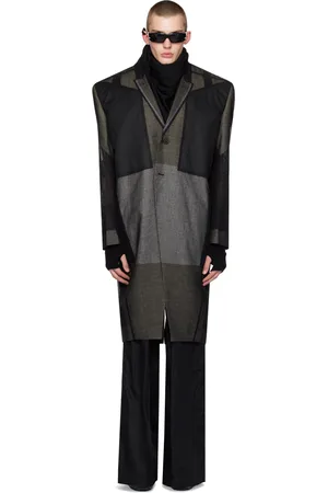 Rick Owens Black Button Coat
