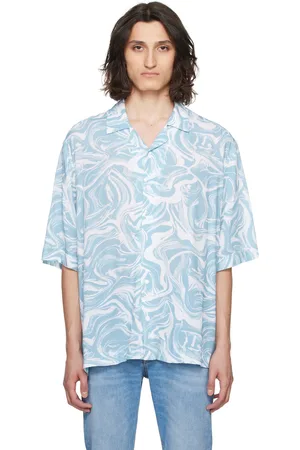 HUGO BOSS Blue Graphic Shirt