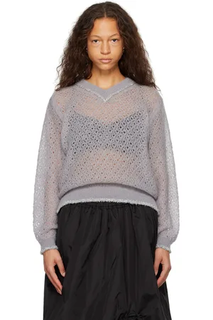 Simone Rocha Gray Tinsel Sweater