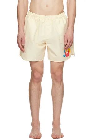 J.W.Anderson Off-White Orange Print Swim Shorts
