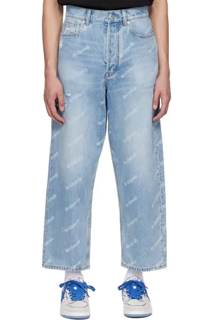 BAPE Blue Hexagram Laser Destroy Jeans