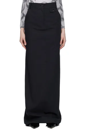 pushBUTTON Embroidered Maxi Skirt