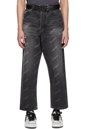 BAPE Hexagram Laser Destroy Jeans