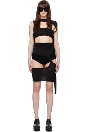 Rick Owens Black Membrane III Minidress