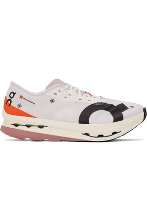 On Running White & Pink Cloudbloom Echo 3 Sneakers