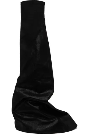Rick Owens Black Fetish Tall Boots
