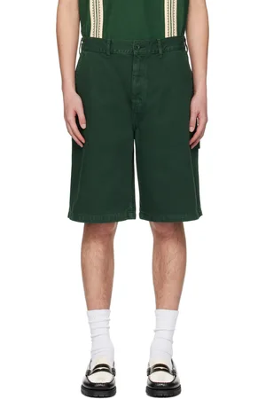 Palmes Green Sweeper Denim Shorts