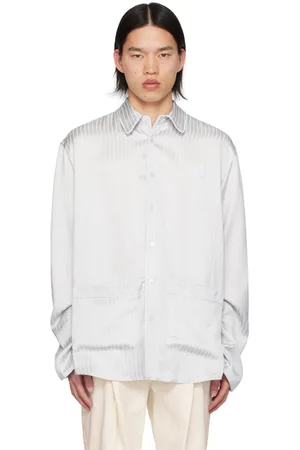 WOOYOUNGMI Gray Striped Shirt