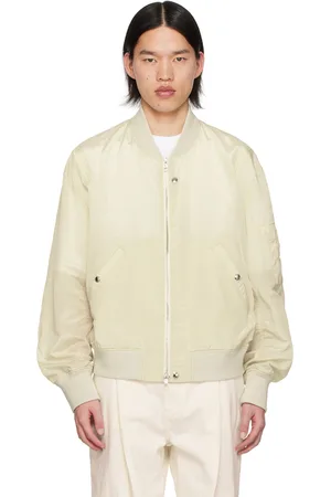 WOOYOUNGMI Off-White Crop Bomber Jacket