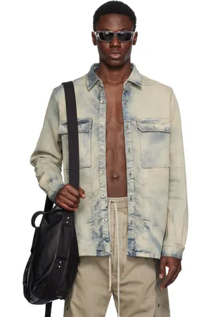 Rick Owens Blue Outershirt Denim Shirt