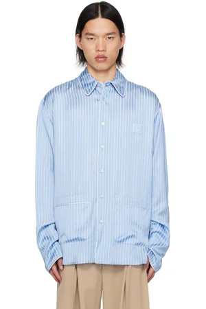WOOYOUNGMI Blue Striped Shirt