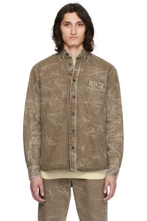 HUGO BOSS Khaki Button Denim Shirt