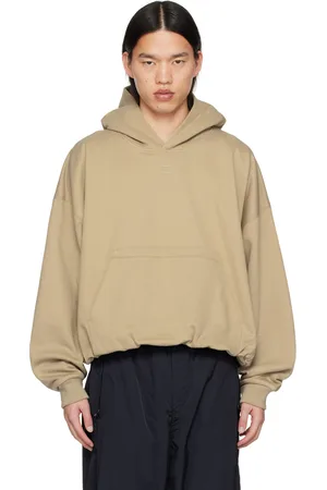 WOOYOUNGMI Beige Over Fit String Hoodie
