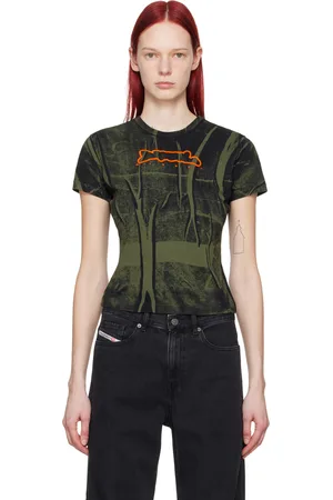 Diesel Black & Green T-Uncutie-Long-N5 T-Shirt