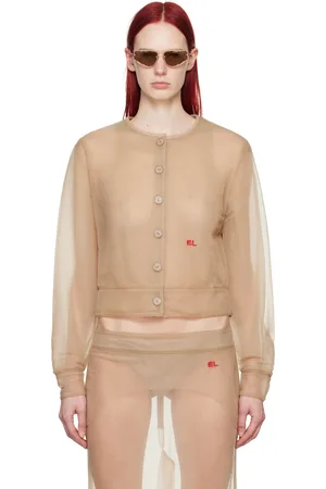 ECKHAUS LATTA Beige Sculpt Jacket
