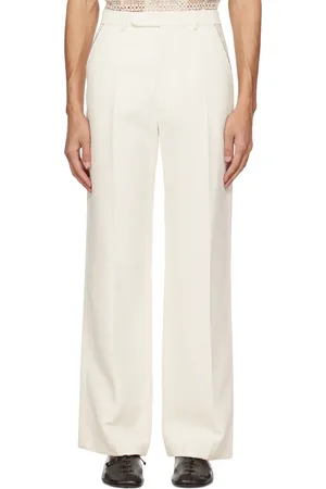 Casablanca White Straight-Leg Trousers