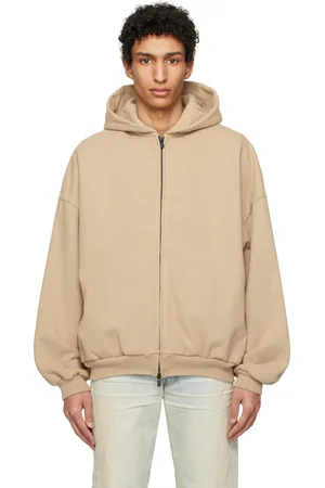 FEAR OF GOD Beige Full Zip Hoodie