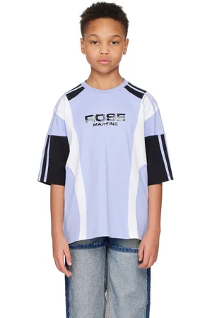 MARTINE ROSE SSENSE Exclusive Kids Blue T-Shirt
