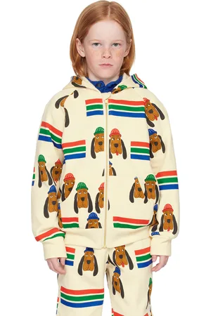 Mini Rodini Kids Off-White Bloodhound Hoodie