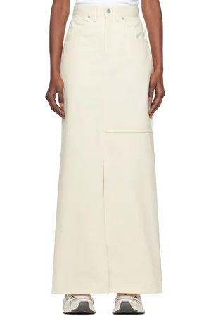 Axel Arigato Off White Amp Denim Maxi Skirt