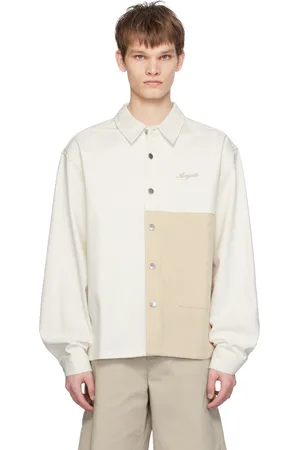 Axel Arigato Off-White & Beige Block Denim Shirt