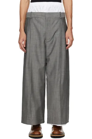 Hed Mayner Gray Layered Trousers