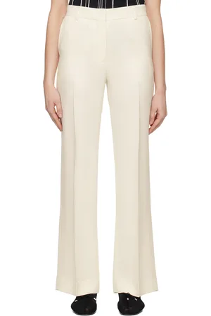 Totême White Relaxed-Fit Trousers