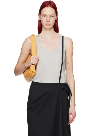 LEMAIRE Gray Bias-Cut Tank Top