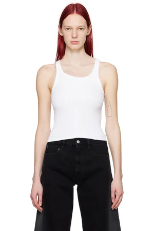 Maison Margiela White Cutout Tank Top