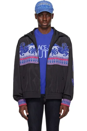 VERSACE Black Animalier Jacket