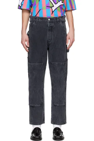 Le PÈRE Black Paneled Trousers
