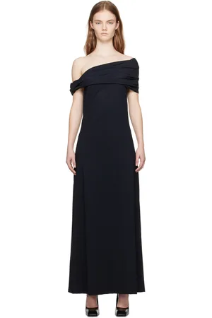 Rohe Black Off-The-Shoulder Maxi Dress