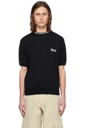 Rhude Black Embroidered Sweater