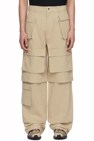 Spencer Badu Beige Safari Cargo Pants