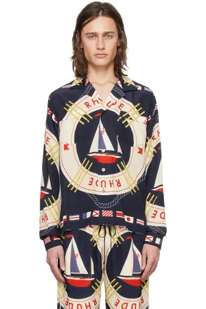 Rhude Blue Flag Sail Shirt