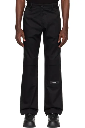 VERSACE Black Straight-Leg Cargo Pants