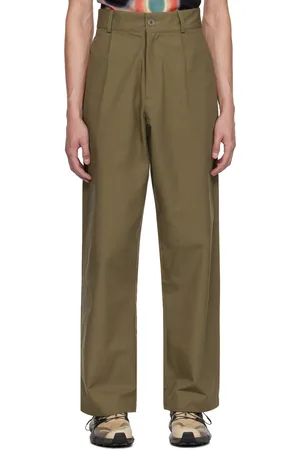 Spencer Badu Khaki Pleated Trousers
