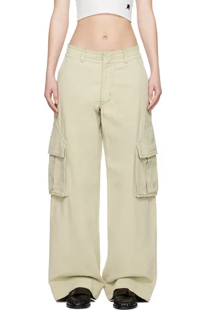 Rhude Beige Faded Cargo Pants