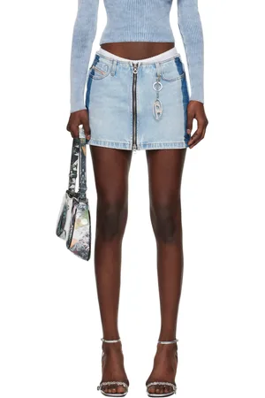 Diesel Blue De-Ron-S4 Denim Miniskirt