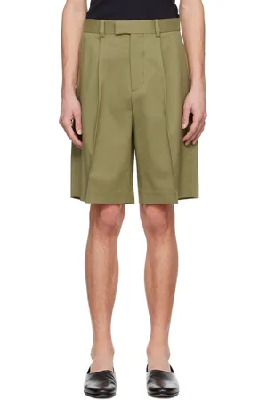 Rohe Green Pleated Shorts