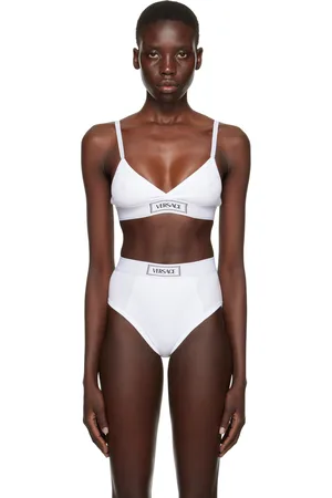 VERSACE White 90s Vintage Bralette