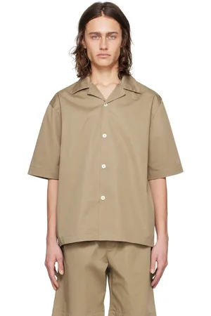 Rohe Beige Camp Collar Shirt