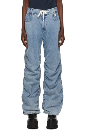 WOOYOUNGMI Blue Shirring Jeans