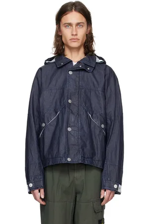 Stone Island Navy Detachable Hood Jacket